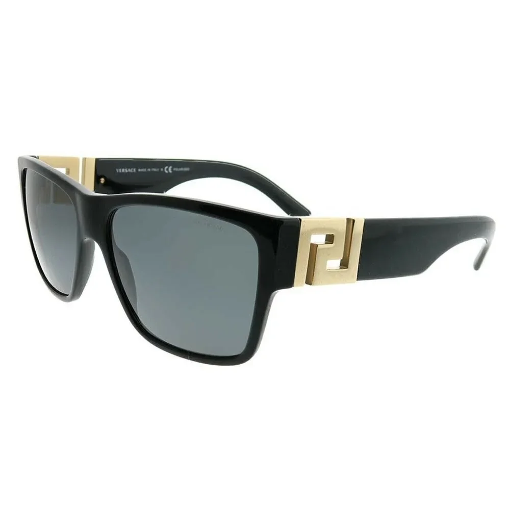 Versace Polarized Men's Black Acetate Sunglasses